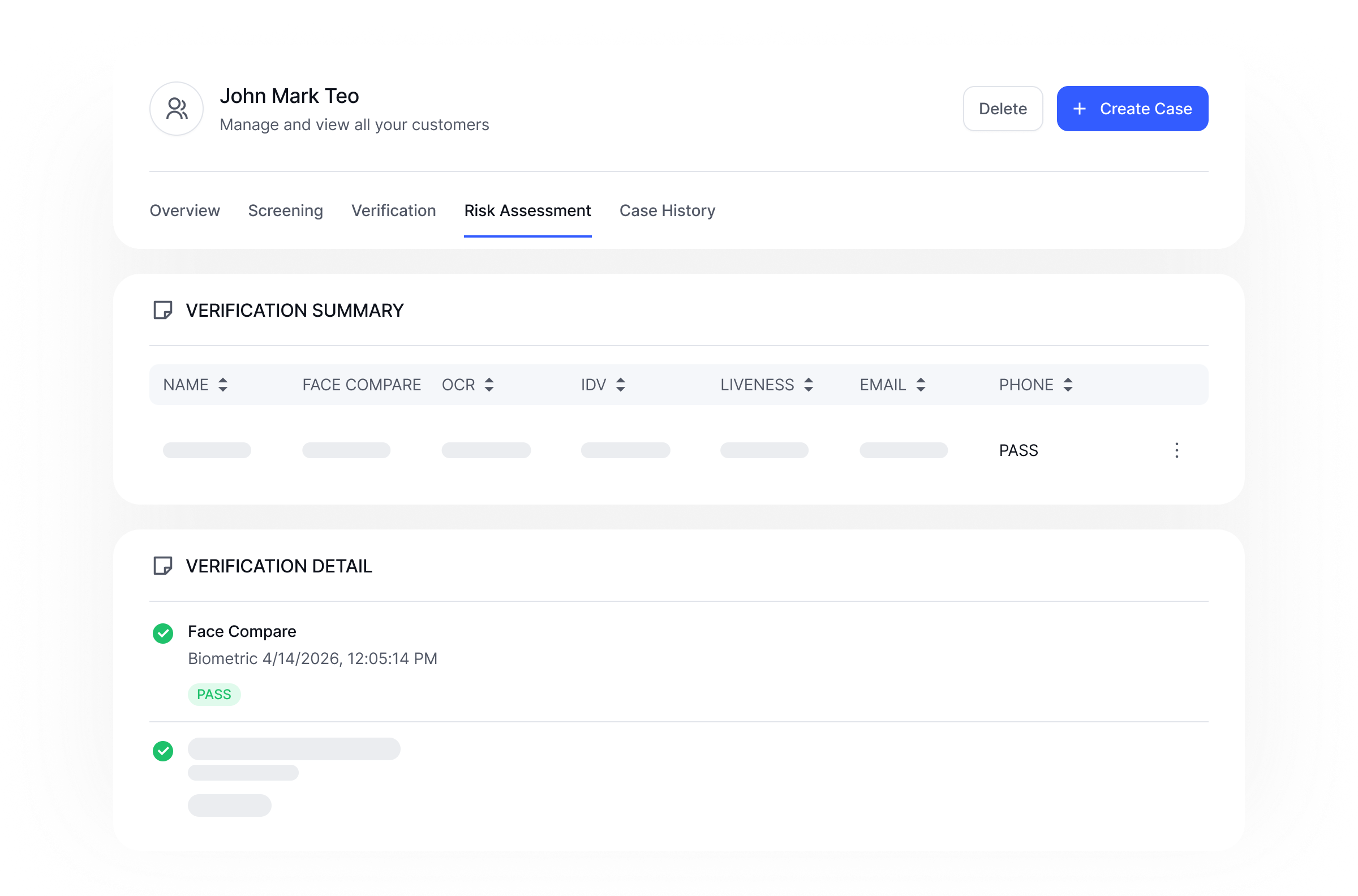 WIDTH Onboarding dashboard